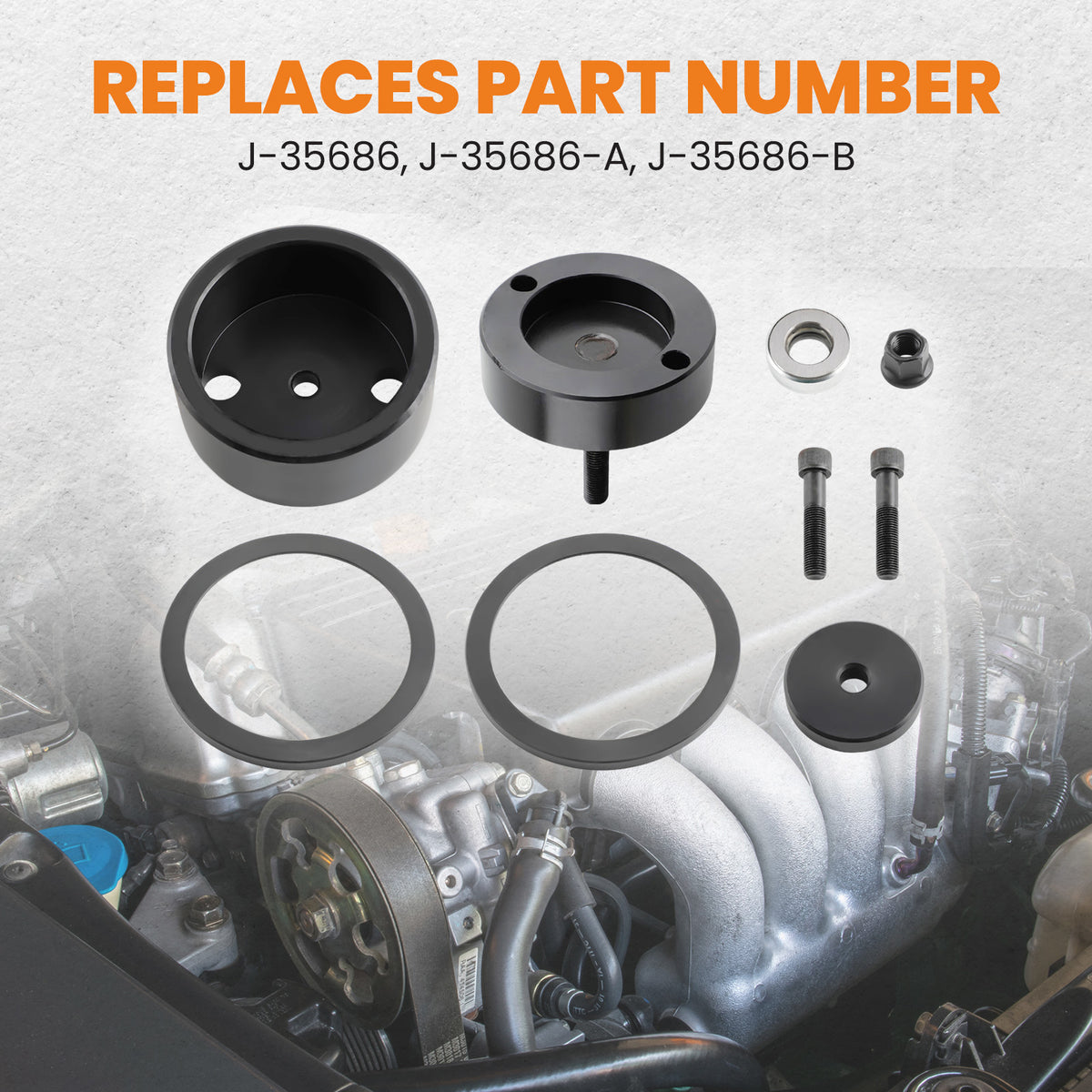 Front Rear Crank Seal Installer compatible For Detroit Diesel Series 60 12.7L 14L J-35686-B