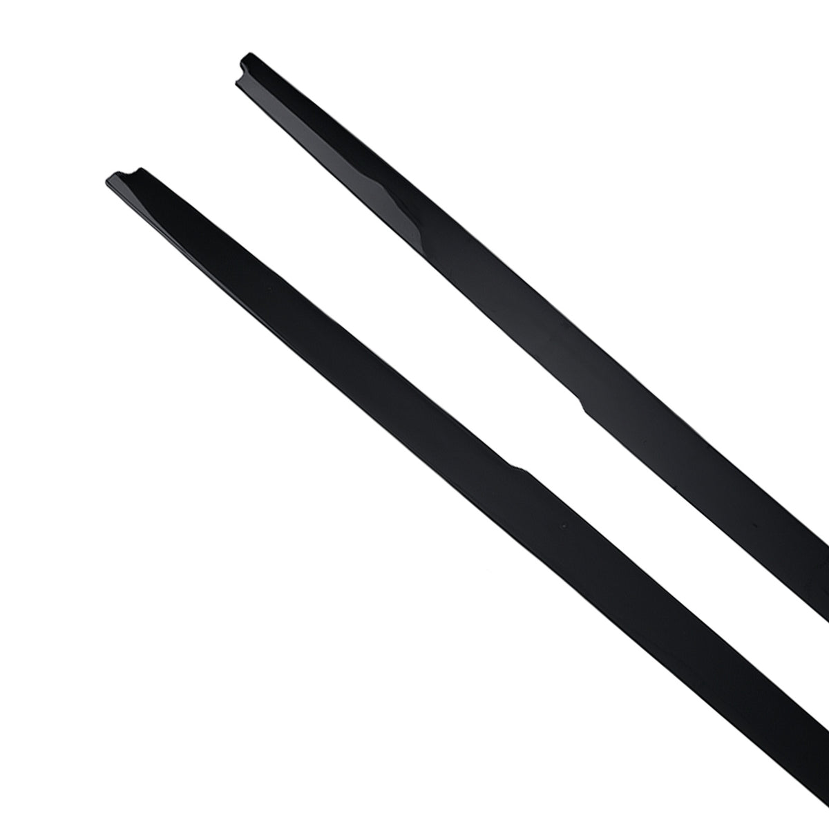 ABS Side Skirt Extension Panel Kit compatible For BMW E60 E61 5 Series M5 2004-2010 Black