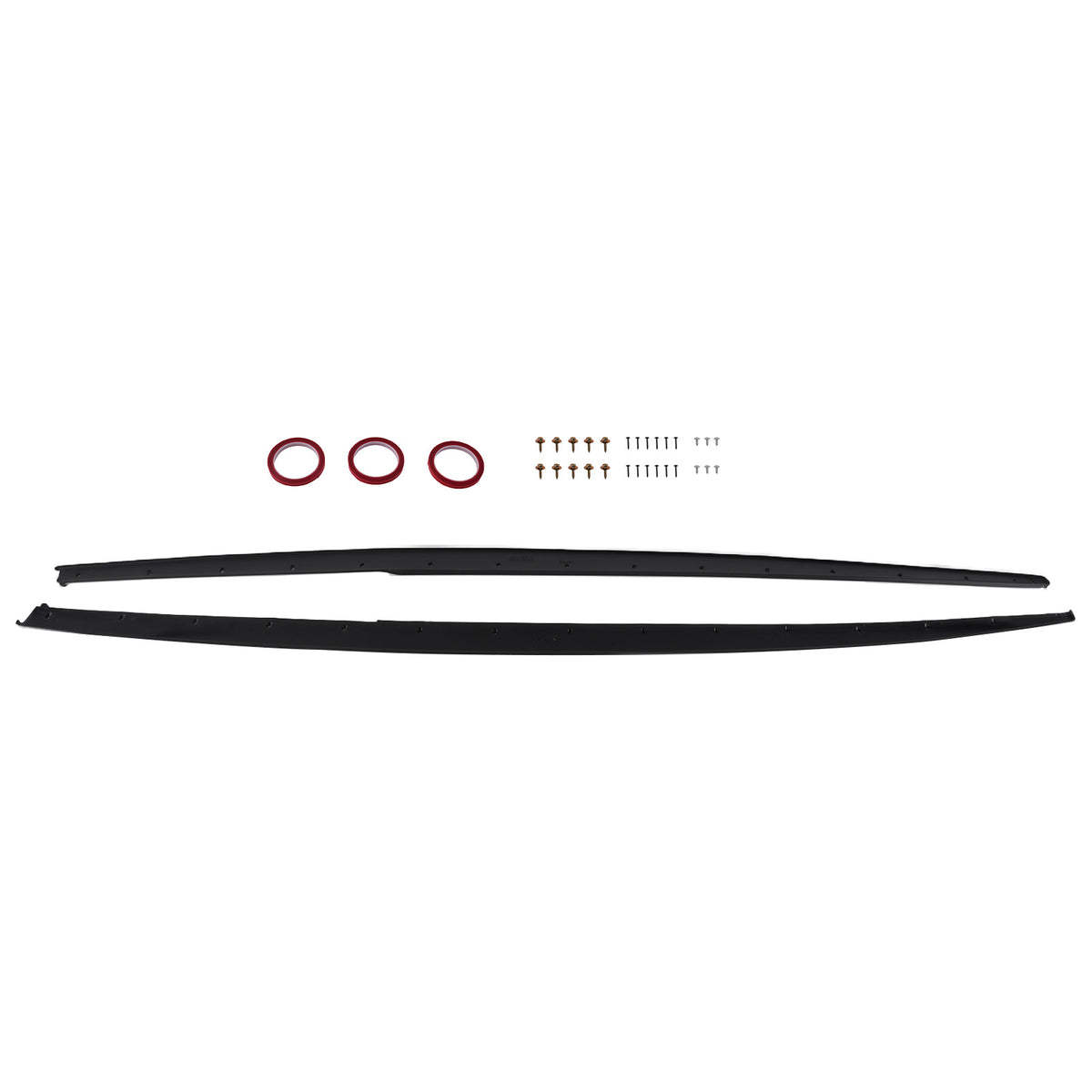 ABS Side Skirt Extension Panel compatible For BMW F30 F31 3-Series M Sport 12-18 Black