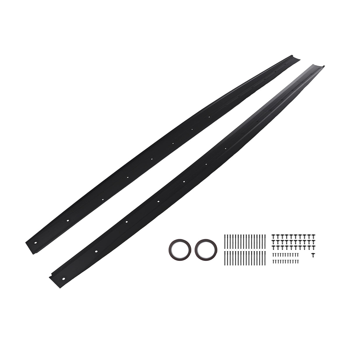 ABS Side Extension Panel compatible For BMW F32 F33 F36 4-Series 2014-2020  Matte Black
