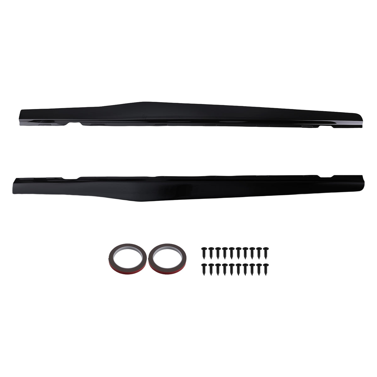 Body Side Extension Panel compatible For Chevy Camaro SS LS LT 2010-2015 Gloss Black Skirt