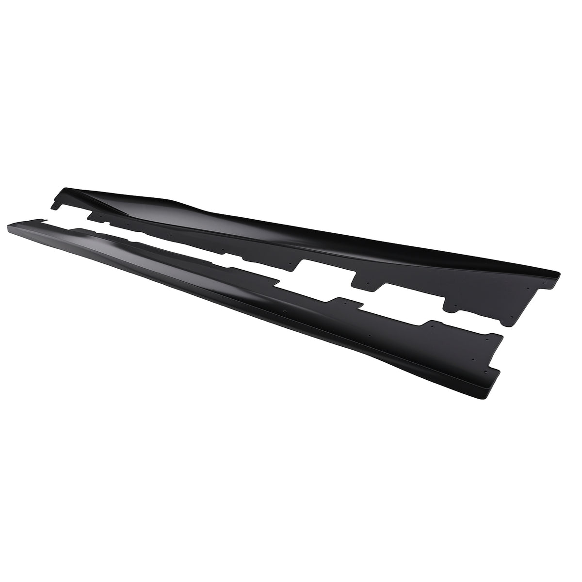 Side Skirt Extension compatible For Chevy Camaro RS SS LT LS 16-23 Matte Black ABS Plastic