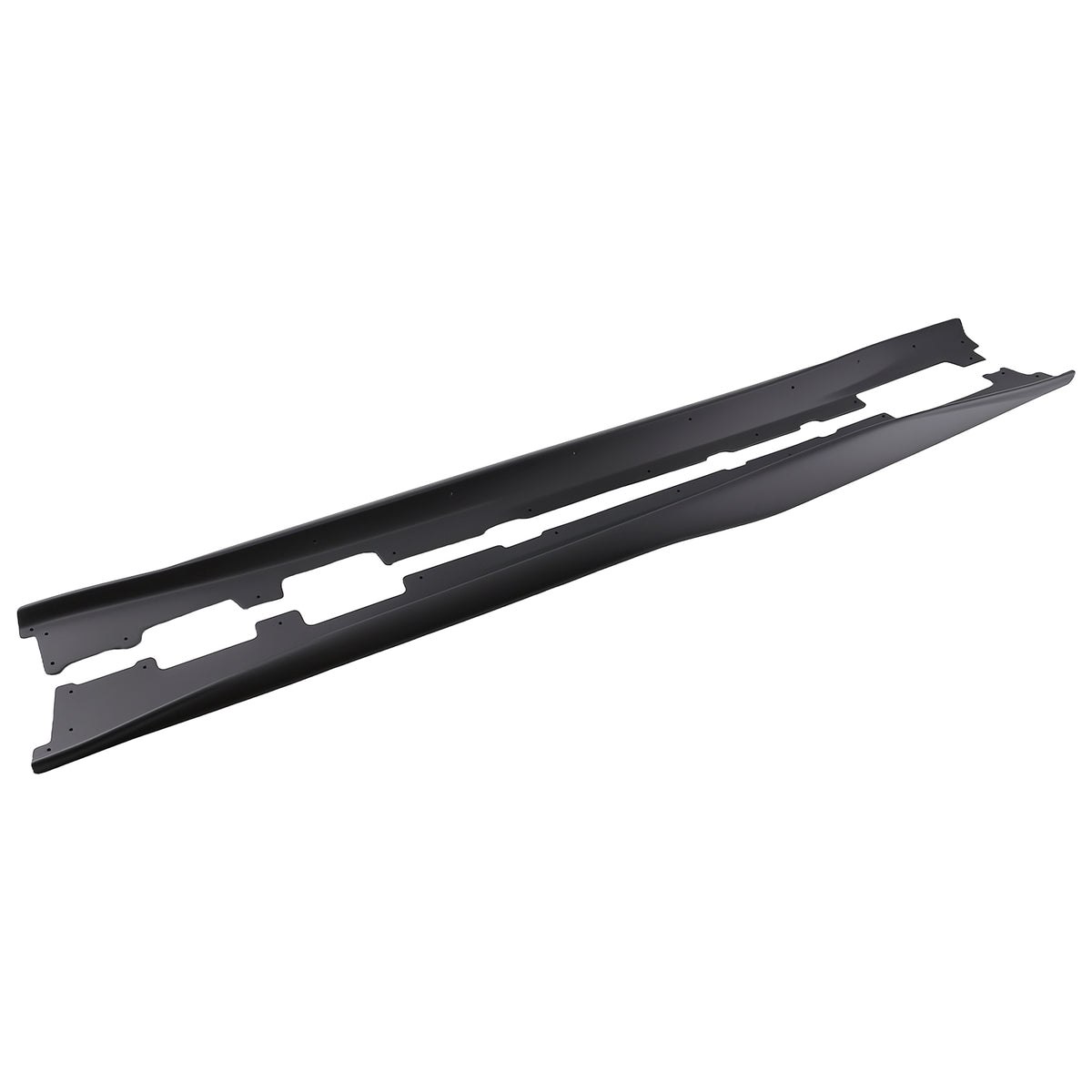 Side Skirt Extension compatible For Chevy Camaro RS SS LT LS 16-23 Matte Black ABS Plastic