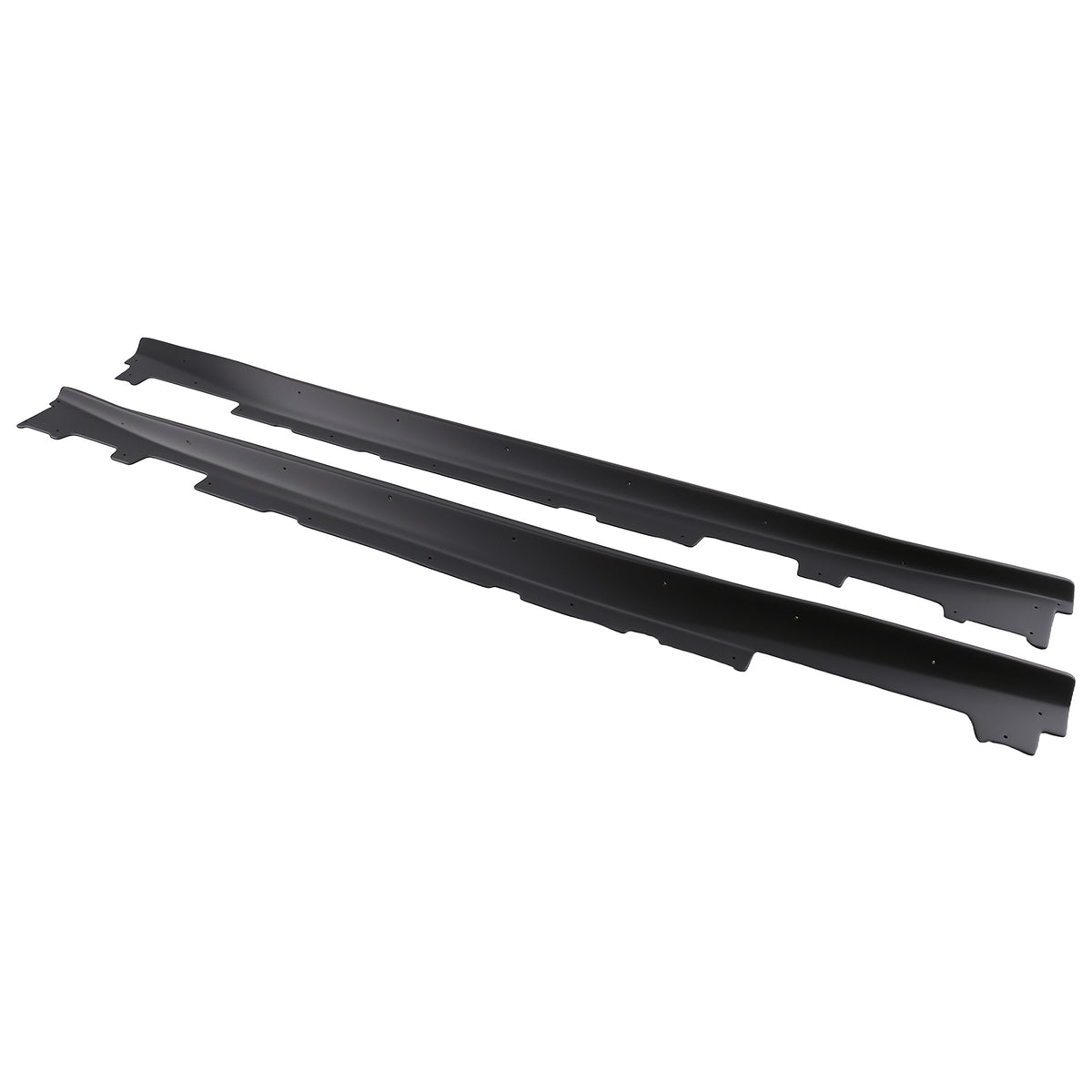 Side Skirt Extension compatible For Chevy Camaro RS SS LT LS 16-23 Matte Black ABS Plastic