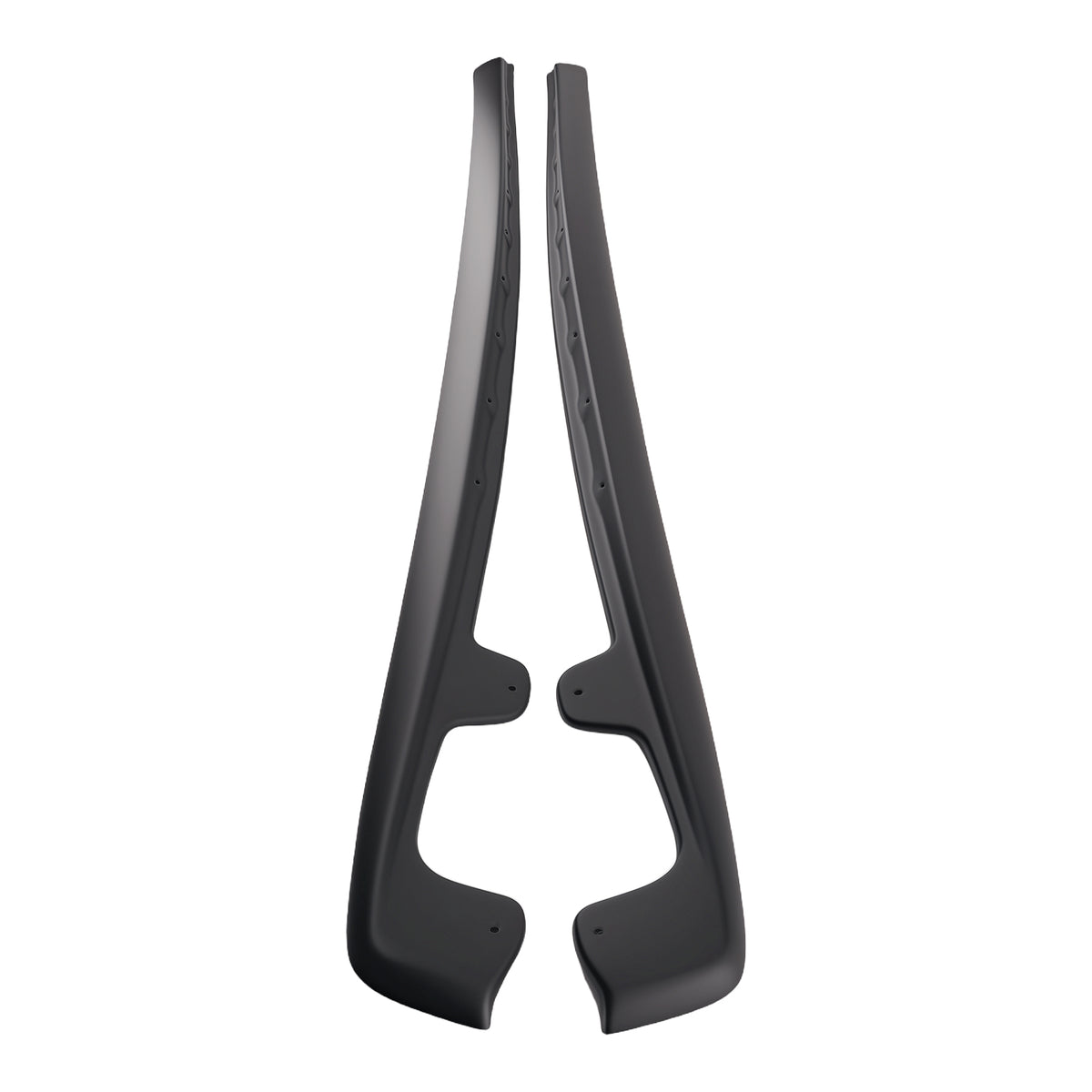 Black ABS Side Skirt Extension compatible For Chevrolet Corvette Wide Body 2005-2013 2PC