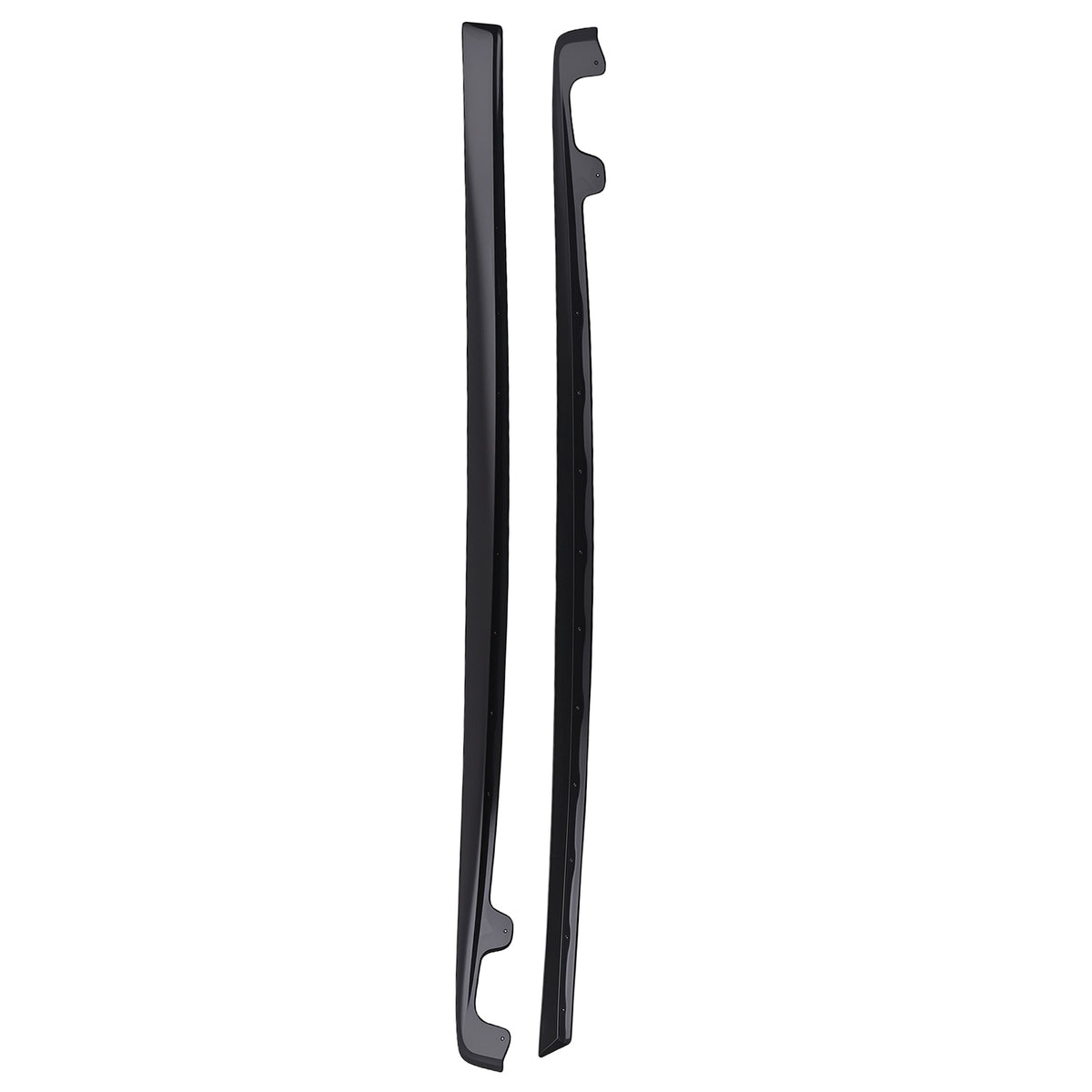 Black ABS Side Skirt Extension compatible For Chevrolet Corvette Wide Body 2005-2013 2PC