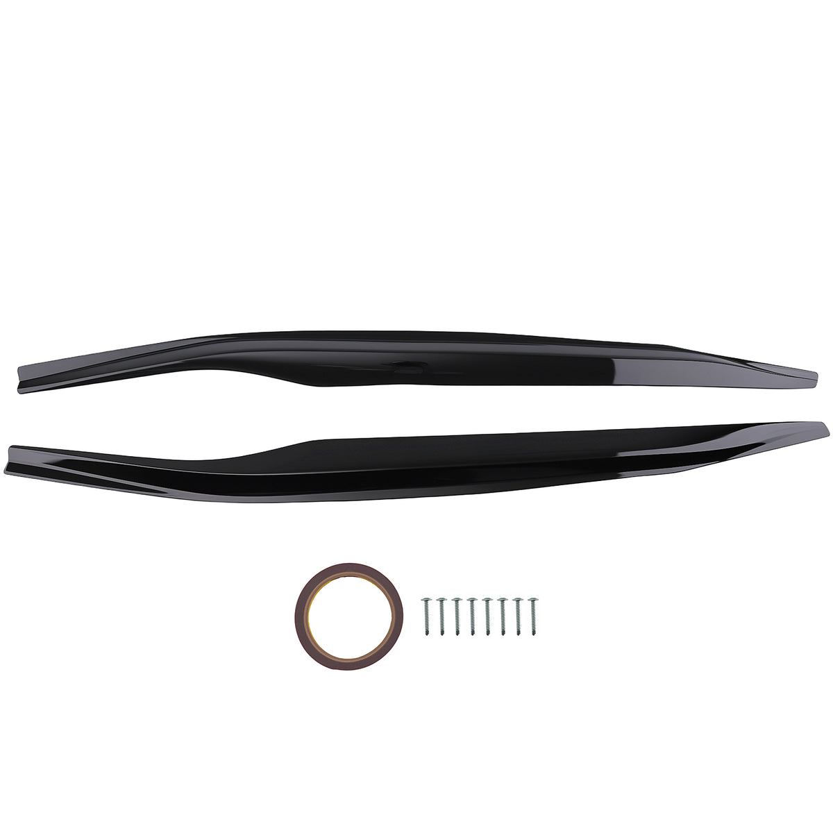 Body Side Panel Extension Kit compatible For Chevy Corvette C7 Z06 compatible For Stingray 2014-2019 Black