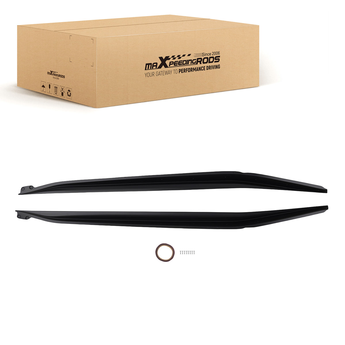 ABS Extension Body Panel compatible For Chevrolet Corvette C7 14-19 All Models Gloss Black