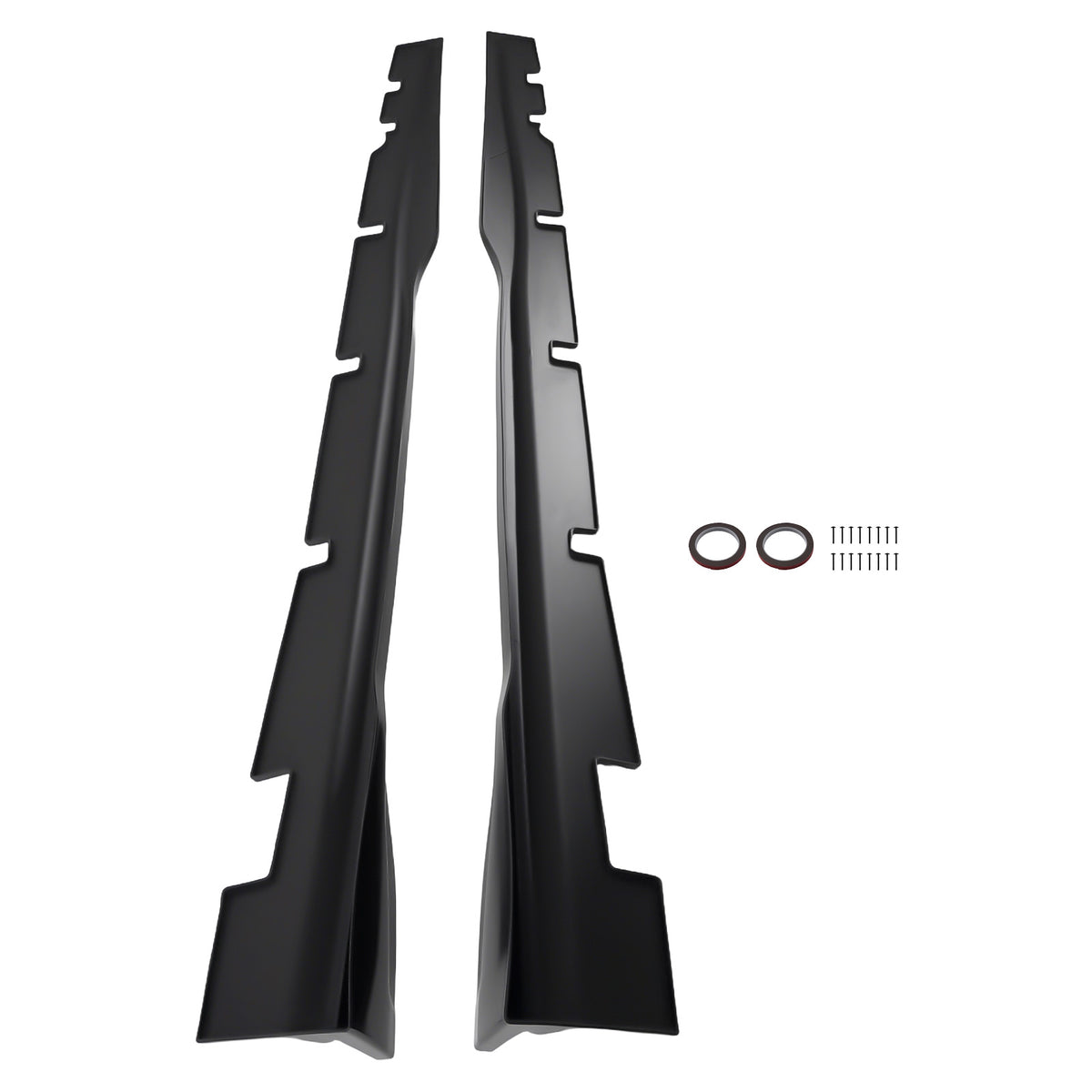 Lower Side Body Extension Kit compatible For Dodge Charger 15-23 Gloss Black ABS