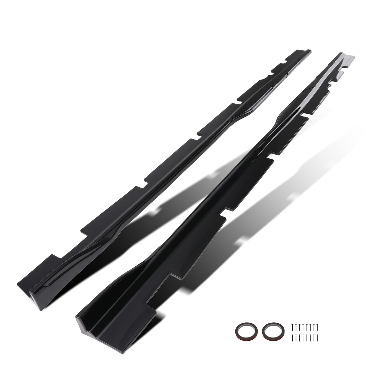 Lower Side Body Extension Kit compatible For Dodge Charger 15-23 Gloss Black ABS