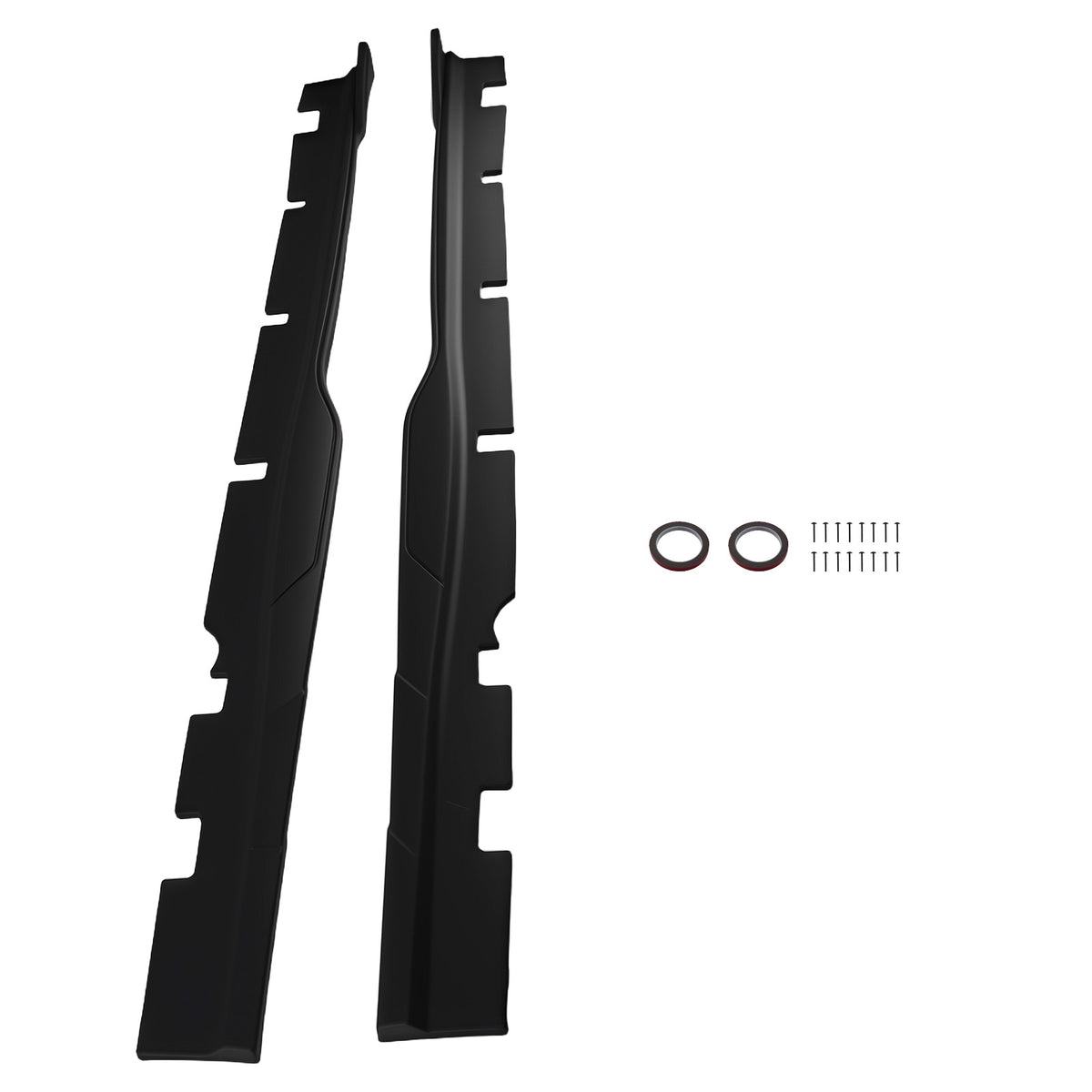 Body Kit Side Skirt Extension Panel Lip compatible For Dodge Charger 15-23 Matte Black 2PC