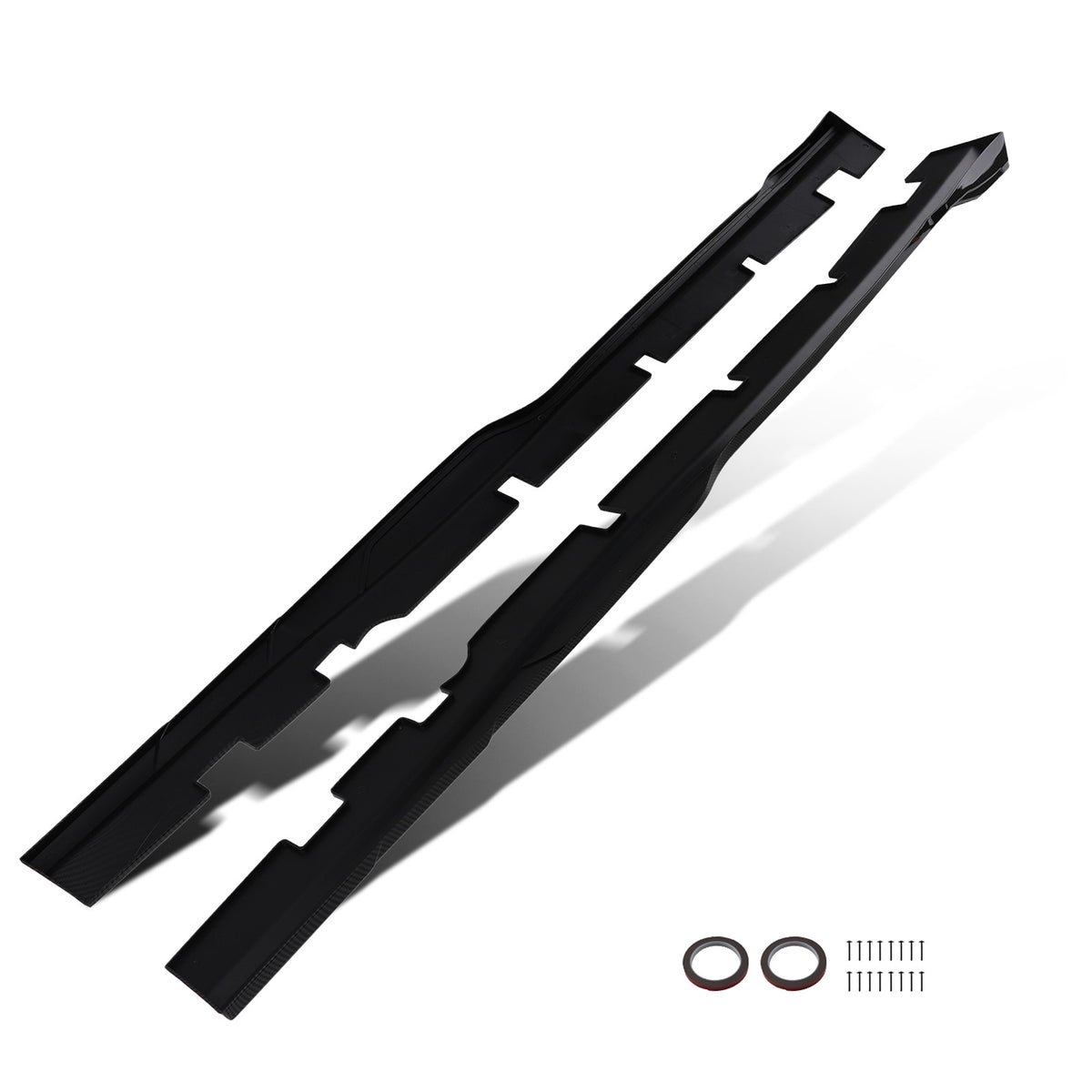 Lower Side Body Extension Set compatible For Dodge Charger 2015 2016-2023 Carbon Look ABS