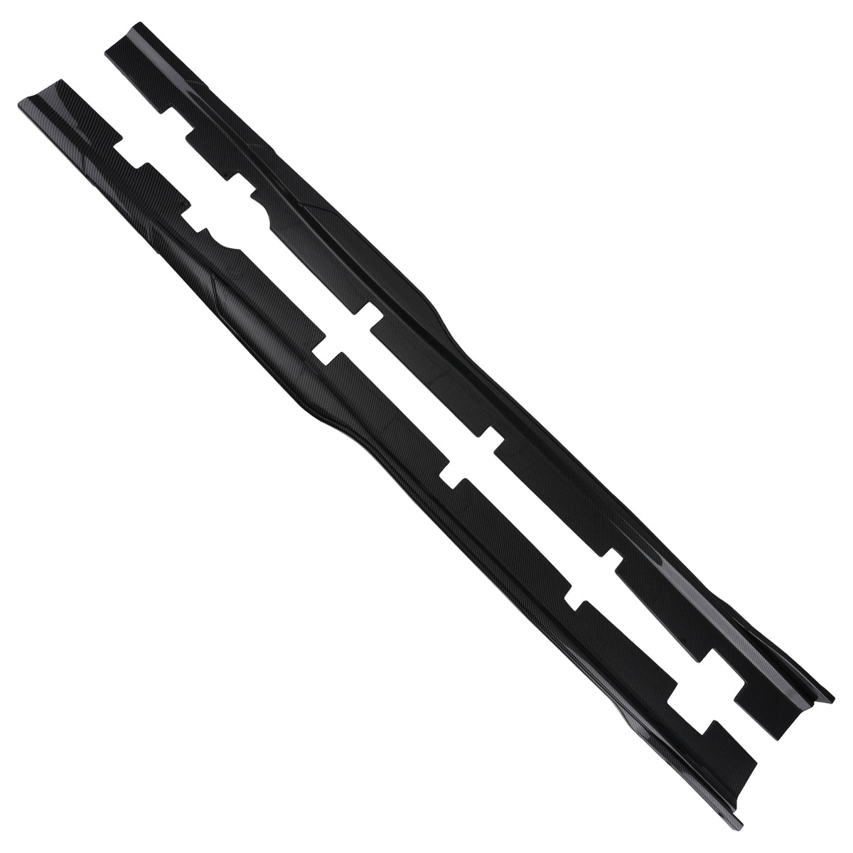 Lower Side Body Extension Set compatible For Dodge Charger 2015 2016-2023 Carbon Look ABS
