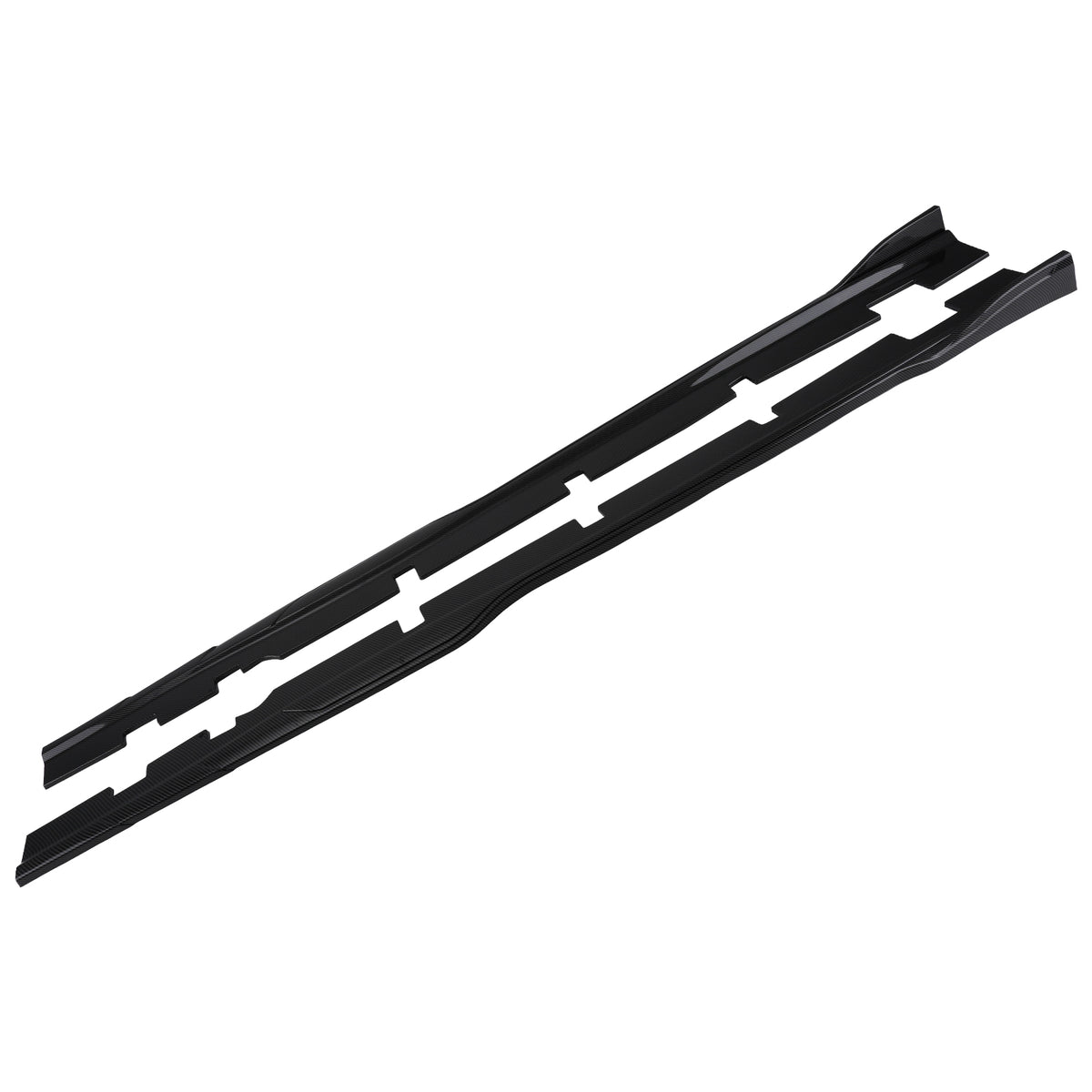 Lower Side Body Extension Set compatible For Dodge Charger 2015 2016-2023 Carbon Look ABS