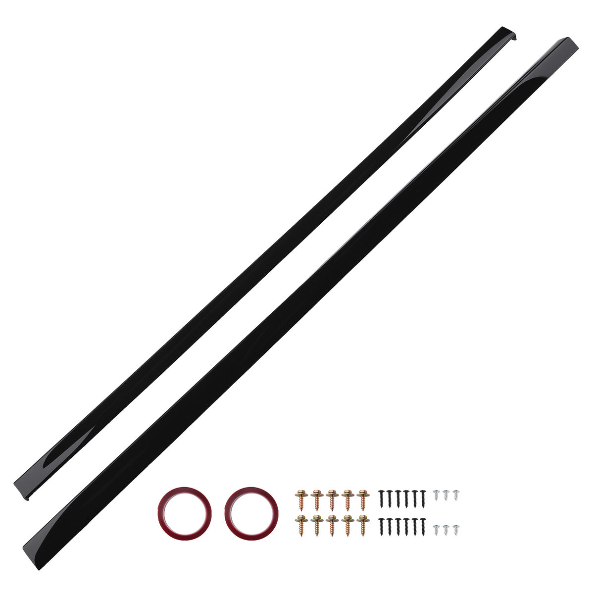 Side Body Extension Lip Kit Panel compatible For Honda Accord 2018-22 EX-L Sport Black