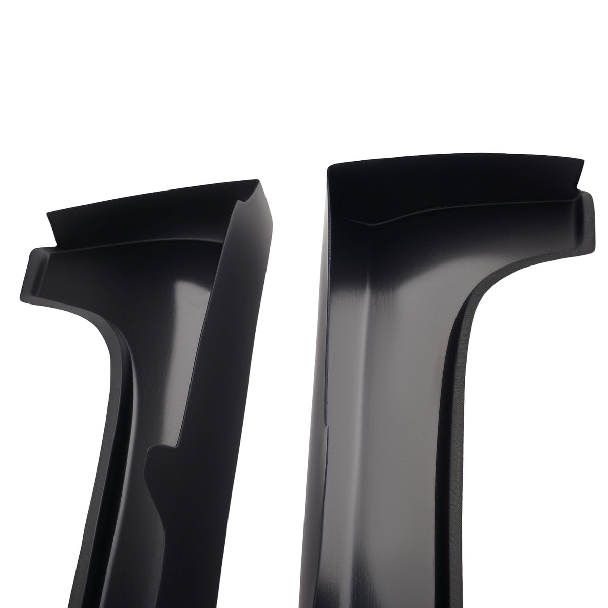 Black Side Skirt Extension Panel Kit compatible For Honda Civic Sedan 2012-2015 ABS Pair