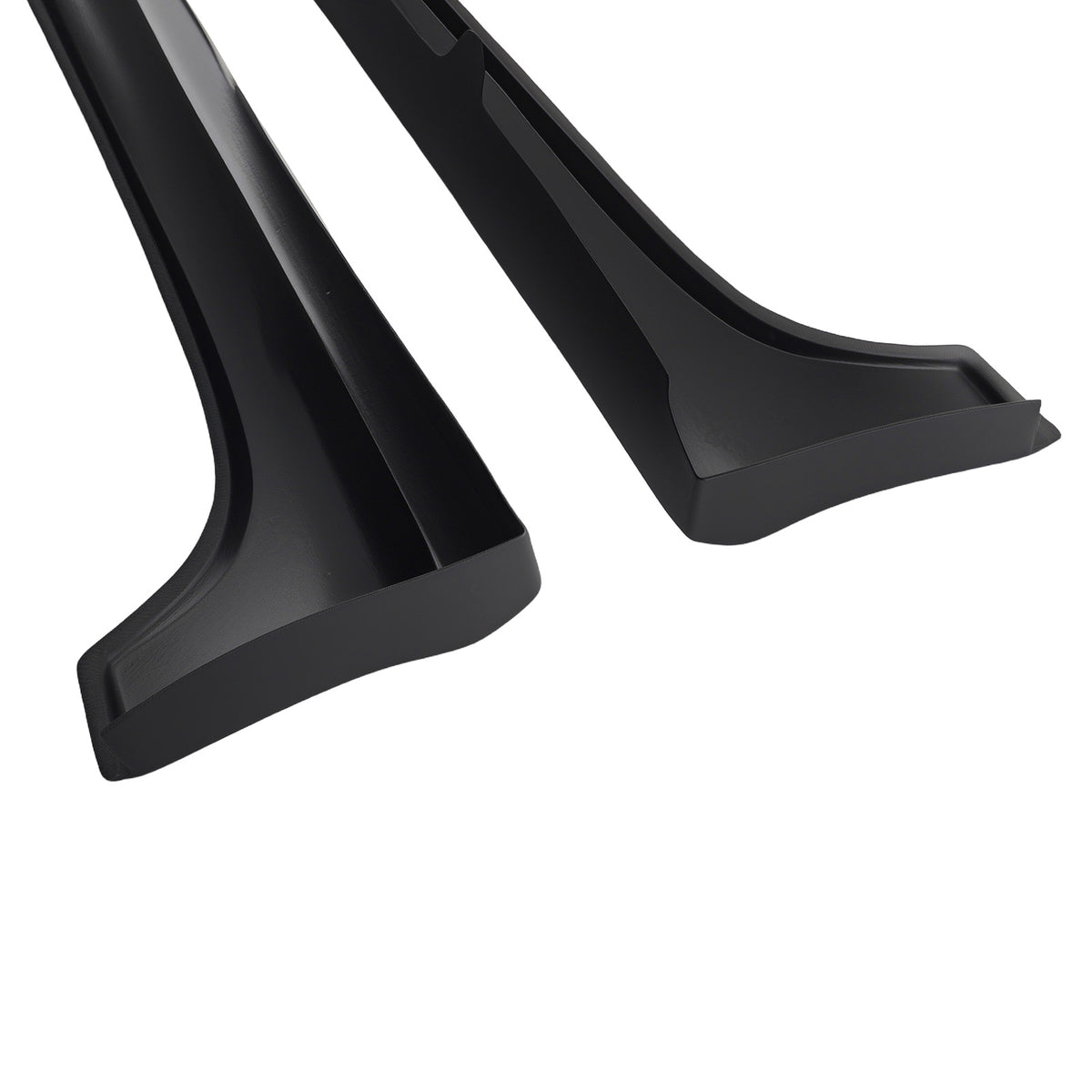 Black Side Skirt Extension Panel Kit compatible For Honda Civic Sedan 2012-2015 ABS Pair