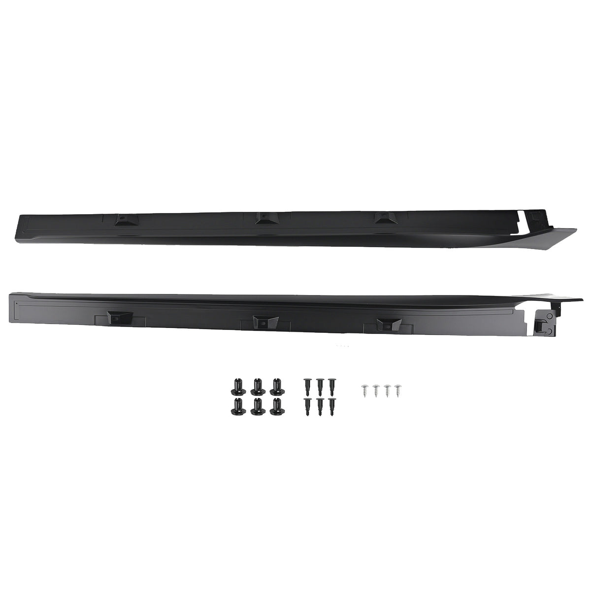 ABS Body Kit Side Panel compatible For Honda Civic Sedan Si 2016-2021  Black Extension Skirt