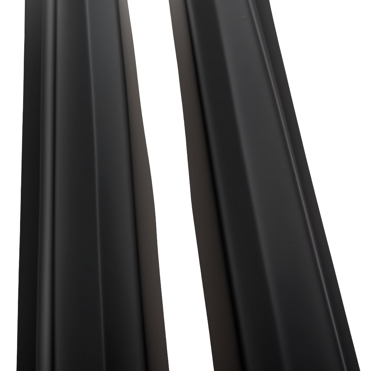 Black ABS Side Extension Panel compatible For Honda Civic 4Door 2006-2011 8th Gen Sedan
