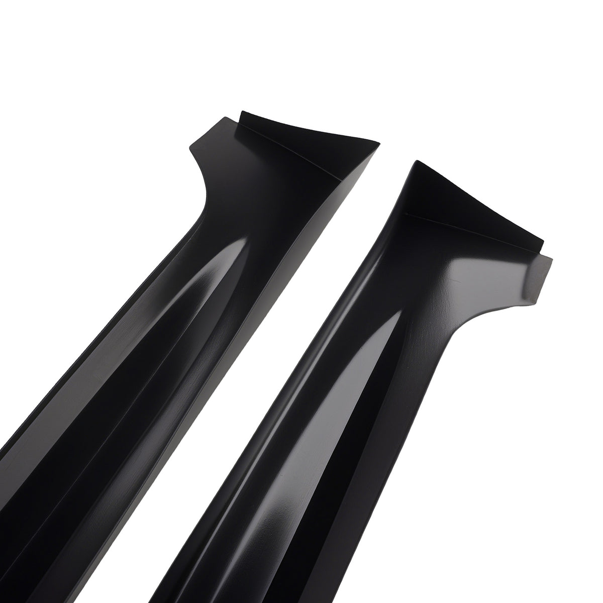 Black ABS Side Extension Panel compatible For Honda Civic 4Door 2006-2011 8th Gen Sedan