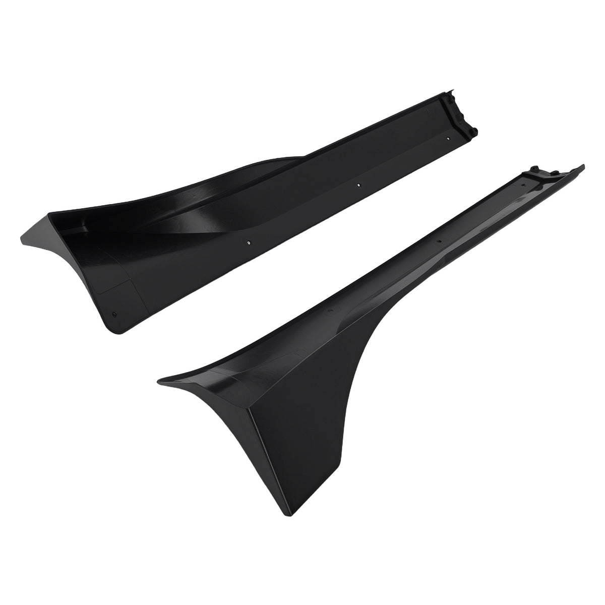 ABS Side Skirt Body Panel compatible For Tesla Model Y 21-24 Gloss Black Extension Kit Lip