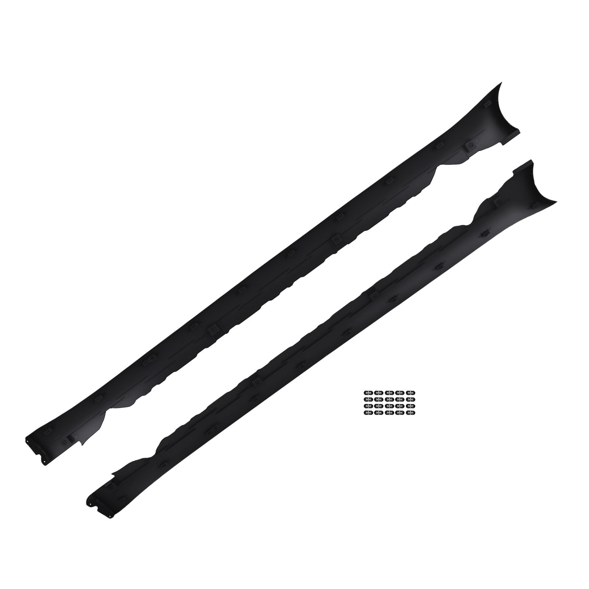Body Side Skirt Extension Panel compatible For Tesla Model 3 2017-2024 1089831-00-D Black