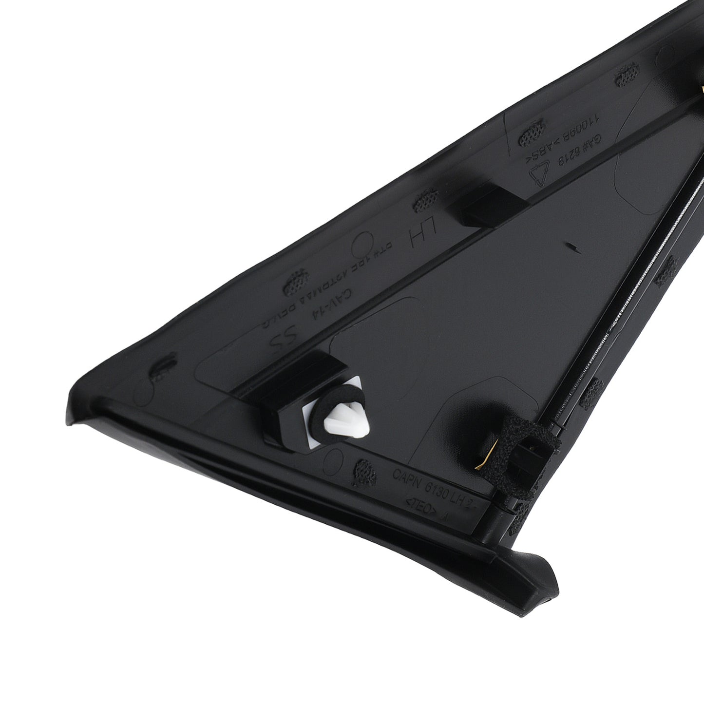 Left Mirror Flag Applique compatible for Dodge Caravan 2008-2019 1BE431XFAA Black