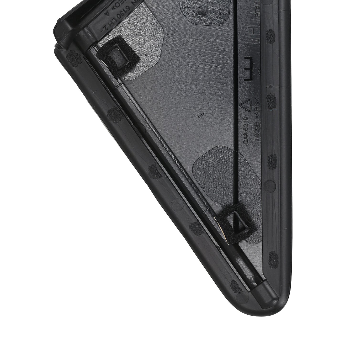 Left Mirror Flag Applique compatible for Dodge Caravan 2008-2019 1BE431XFAA Black