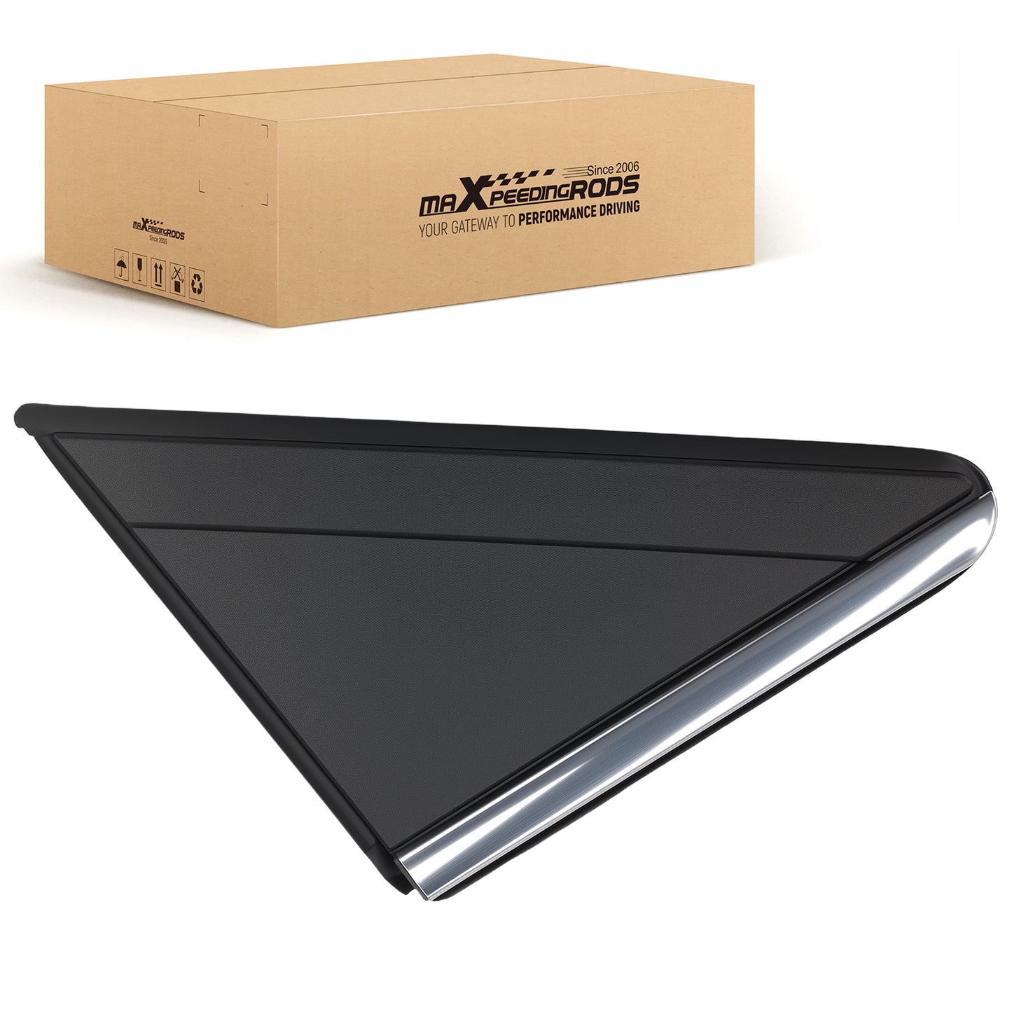 Mirror Flag Trim Applique compatible for Dodge Caravan 08-19 Right 1BE421XFAA Black