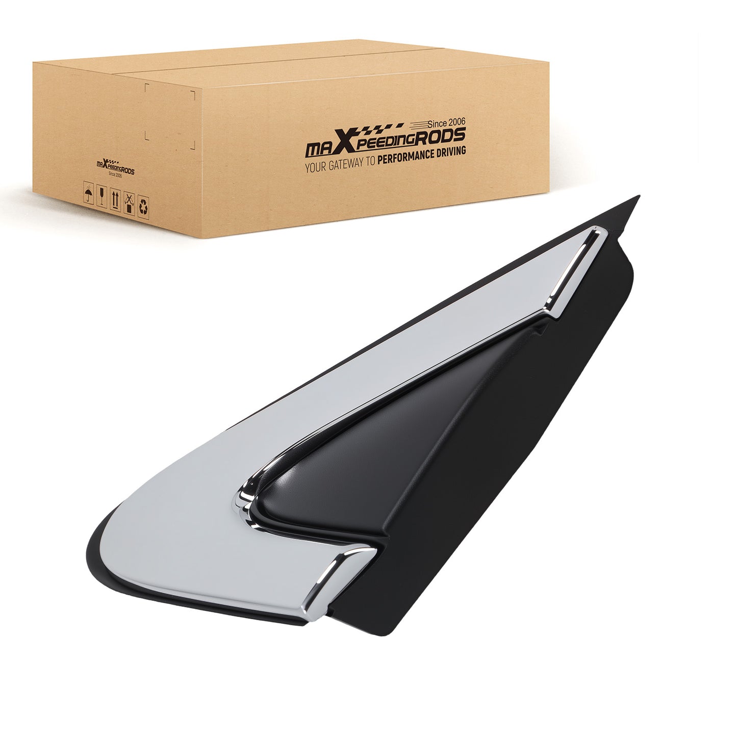 Left Mirror Flag Applique compatible for Chrysler 200 15-17 5NJ511XFAB 5NJ511XFAA
