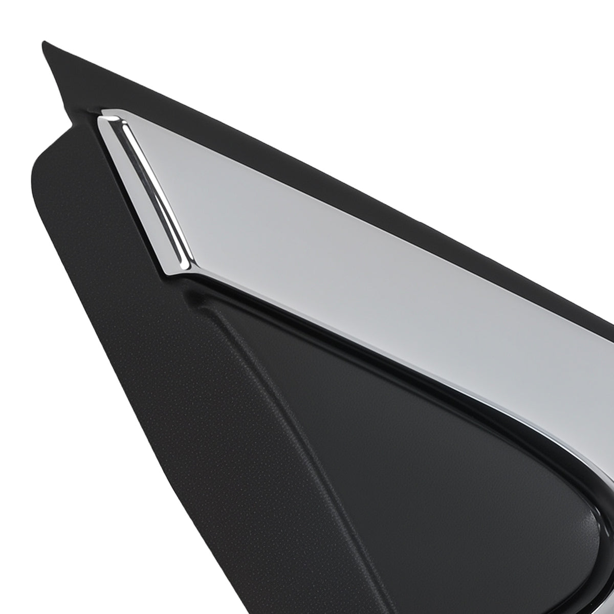 Mirror Flag Applique Trim compatible For Chrysler 200 2015-2017 5NJ501XFAB Black LH RH