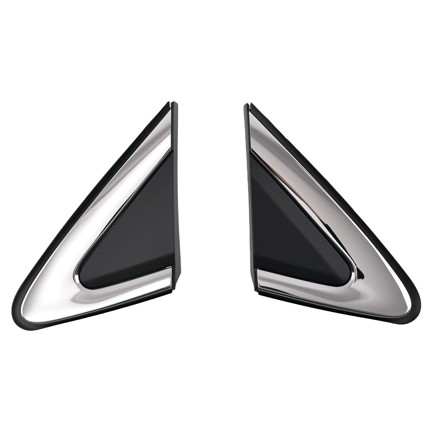 Black Fender Mirror Corner Triangle Trim compatible For Mitsubishi Eclipse Cross 2018-2021