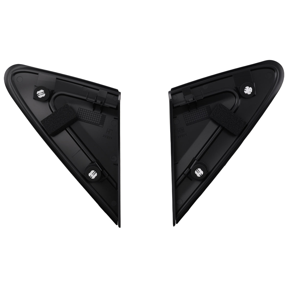Black Fender Mirror Corner Triangle Trim compatible For Mitsubishi Eclipse Cross 2018-2021