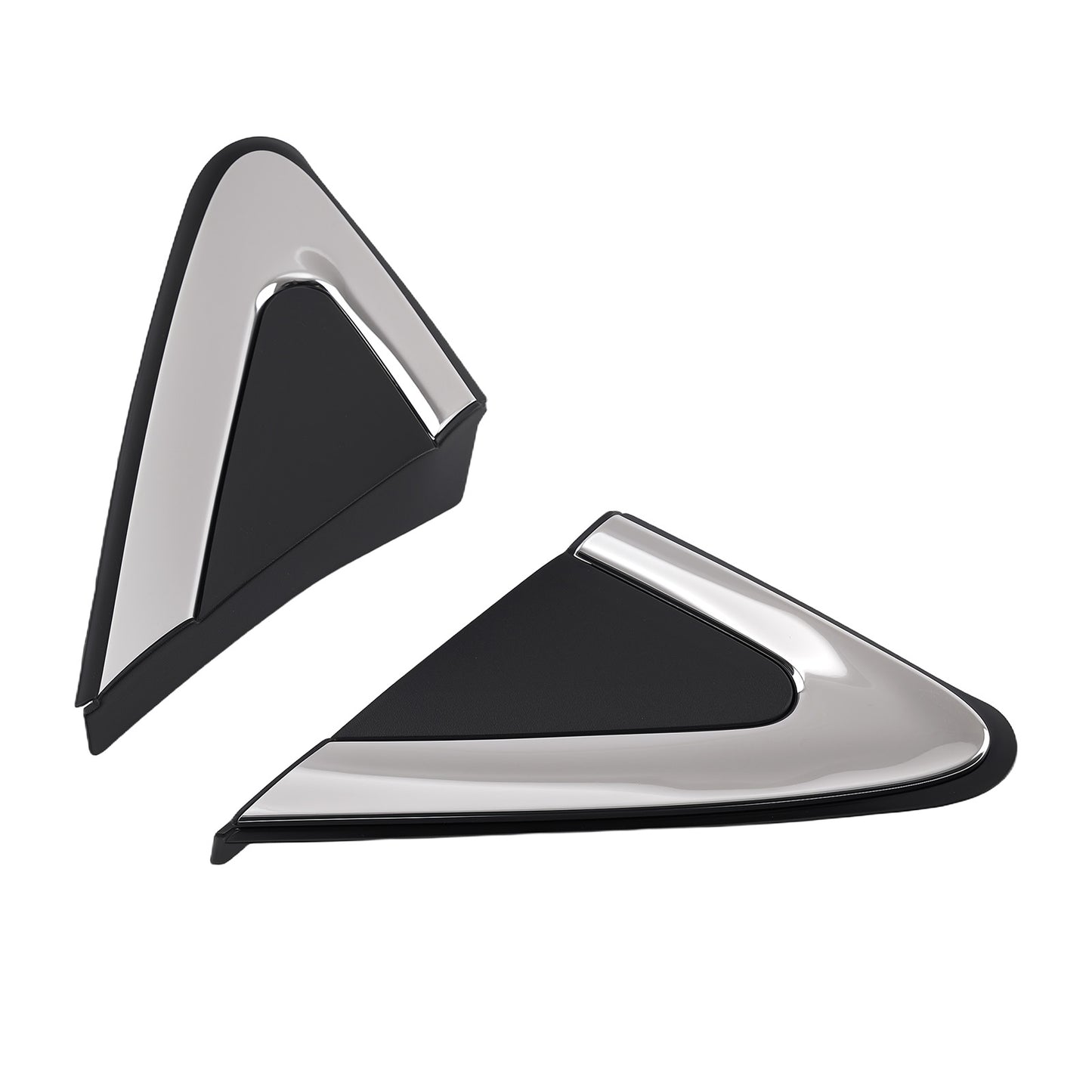 Black Fender Mirror Corner Triangle Trim compatible For Mitsubishi Eclipse Cross 2018-2021