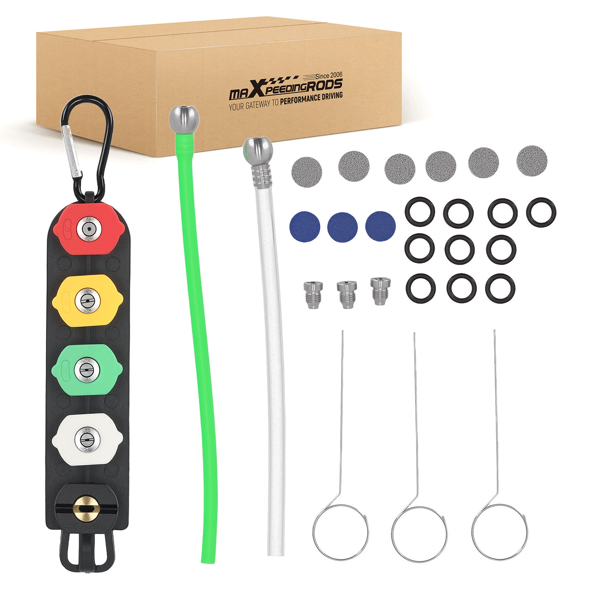 Foam Cannon Orifice Kit 1.1/1.15/1.25mm Spray Nozzle Foam Meshes 3000-4000PSI