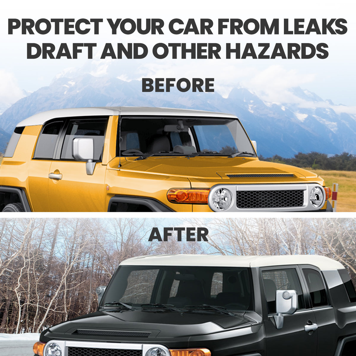 Windshield Upper Reveal MoldingFor compatible For Toyota FJ Cruiser 4.0L V6 2007-2014
