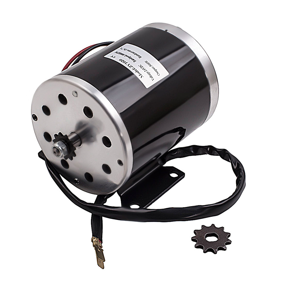500W 24V DC 26.7A Electric Motor MY1020 w/ bracket For E-Scooter Electric Bike