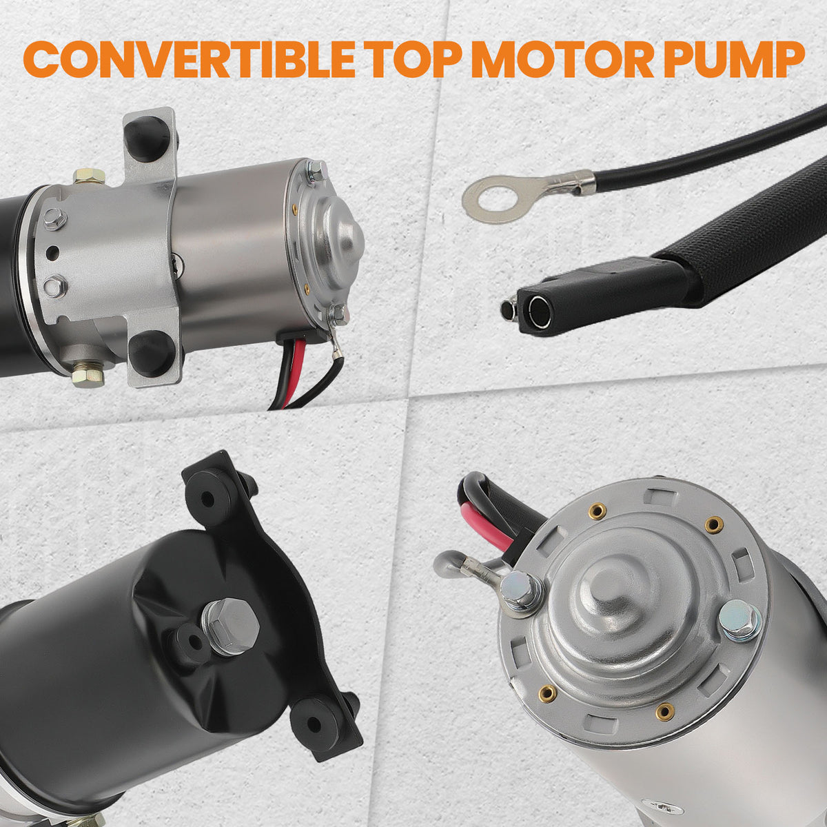 Convertible Top Power Motor Hydraulic Pump compatible For Ford Mustang Ptm-2 1979-1993