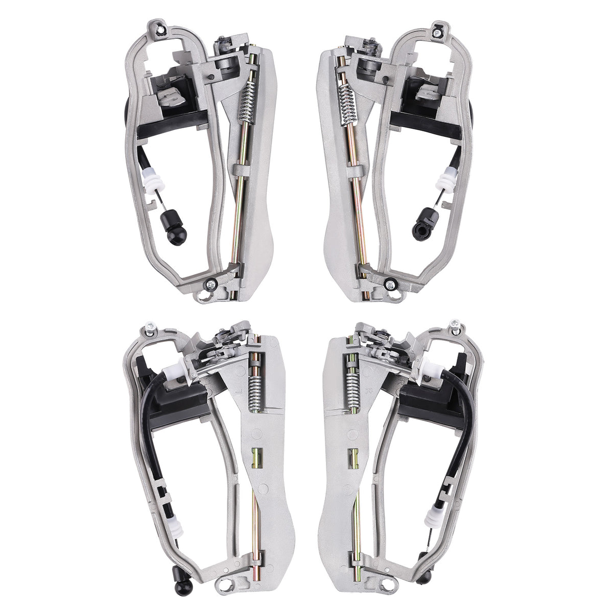 Set of 4 Door Handle Carriers FrontRear LeftRight compatible For BMW E53 X5 2000-2006