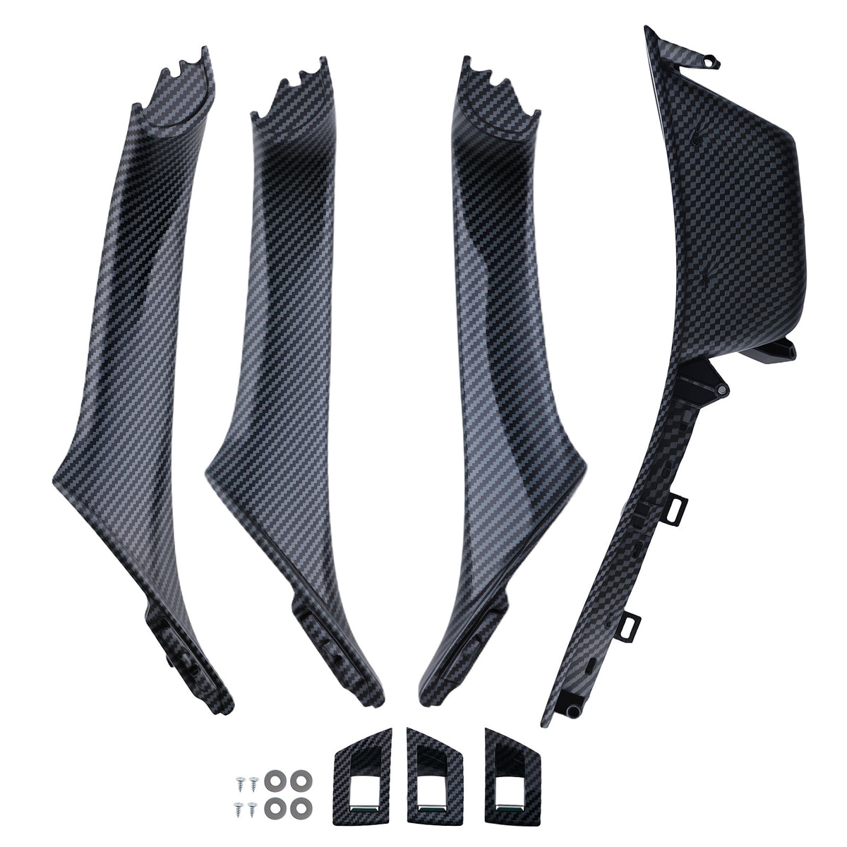 7Pcs Door Handle Panel Trim compatible For BMW 520i 528i 535i 550i xDrive 2010-2016