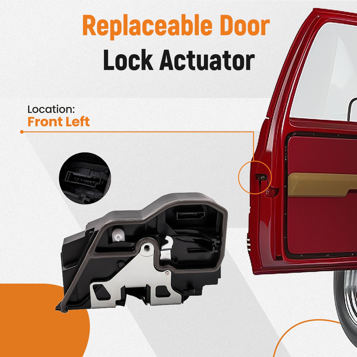 Compatible For BMW Mini E90 E91 330xi E92 E70 X5 E63 Rear Left Door Lock Latch Actuator