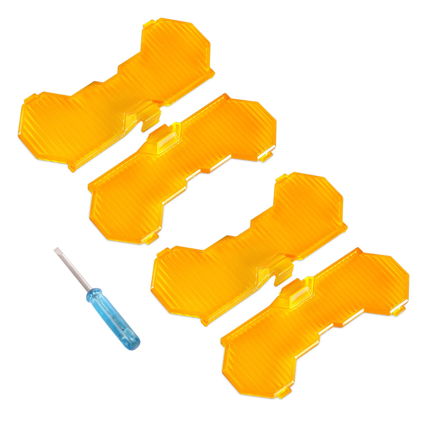 Light Covers Amber For 7inch Round LED Driving Light Waterproof