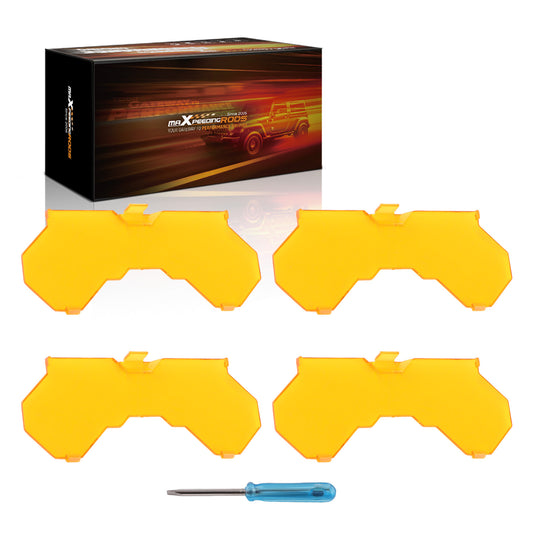 Square LED Light Shield For 7inch Crosshair Series Amber Cover