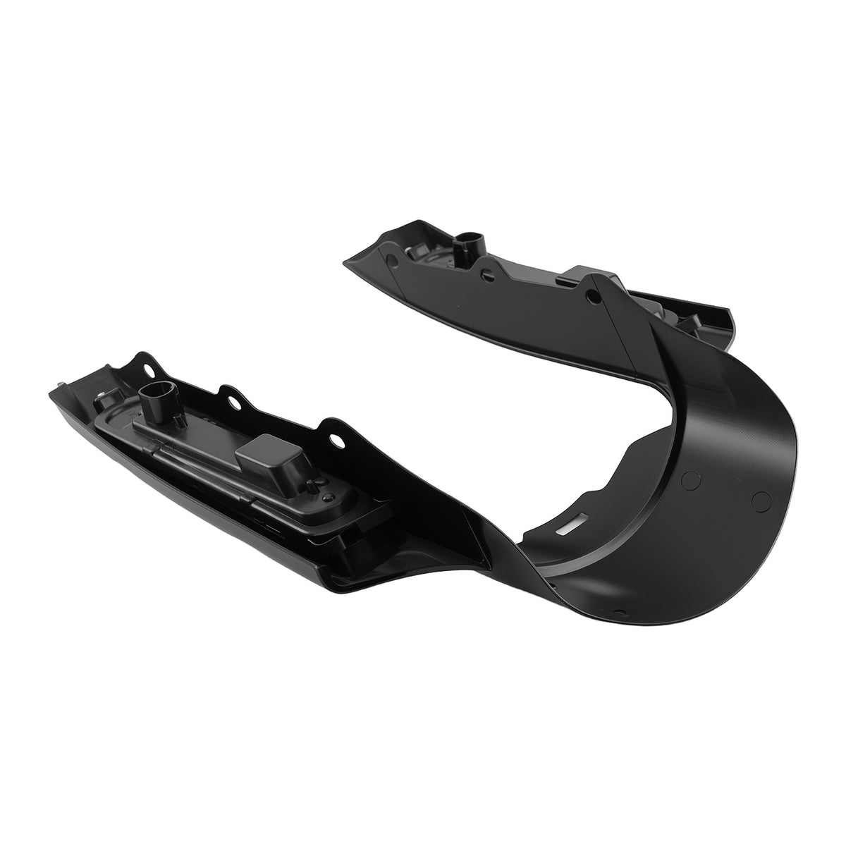 Black ABS Rear Mud Flaps compatible For Harley Road King/Street Glide 2009-2013 Smoke