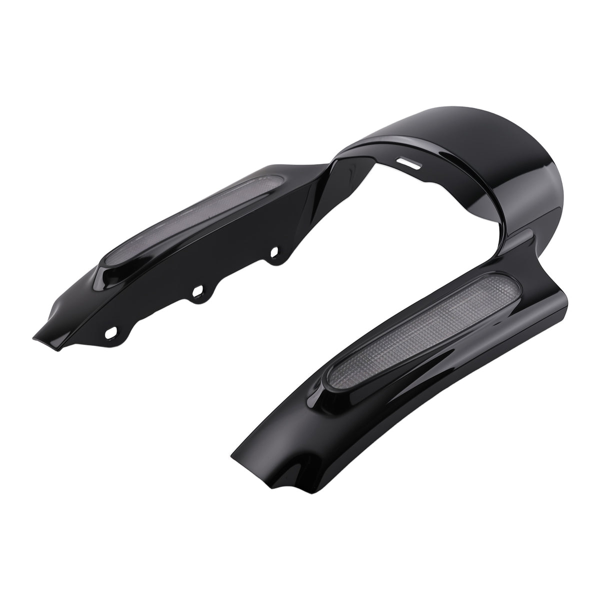 ABS Mud Flaps compatible For Harley CVO Ultra Classic FLHTCUSE4 2009-2013 Rear LED