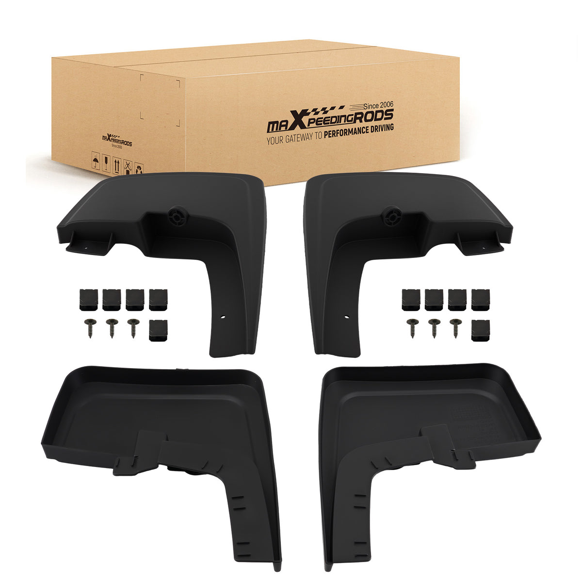 4PC Mud Flaps Kit compatible For Ford F-150 King Ranch Crew Cab 2015-2017 FL3Z16A550BA