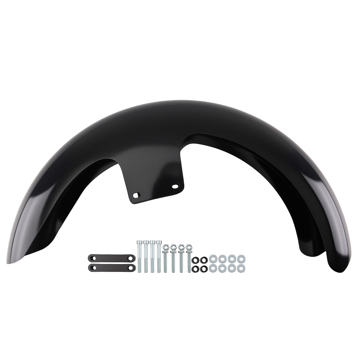 Black Front Fender compatible For Harley Touring Electra Glide CVO FLHTCUSE 2006-2013
