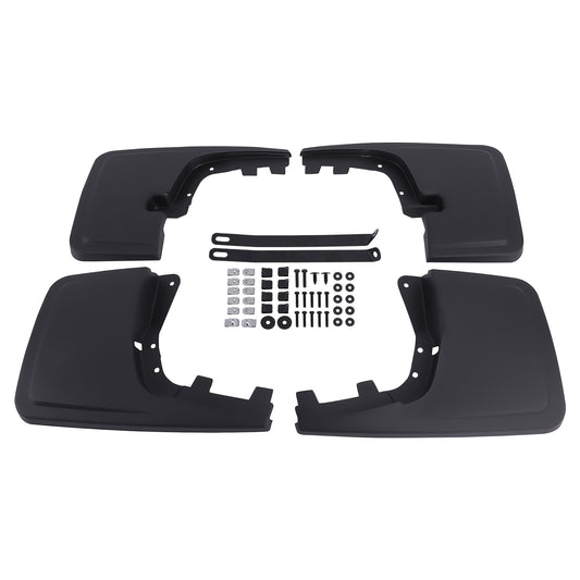 4x Black Splash Guards Mud Flaps W/ Hardware compatible for Ford F-150 F150 F150 2021-2024