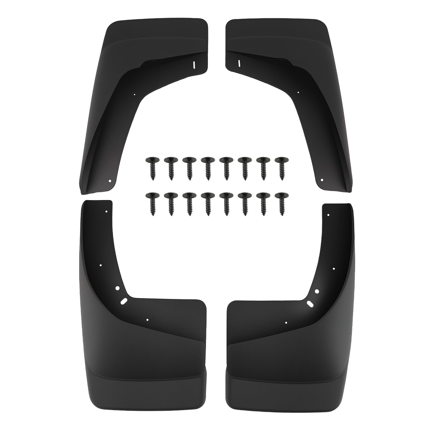 4PC Mud Flaps Mudguards Fender compatible For Chevy GMC Full Size Trucks 1999-2014 12498342