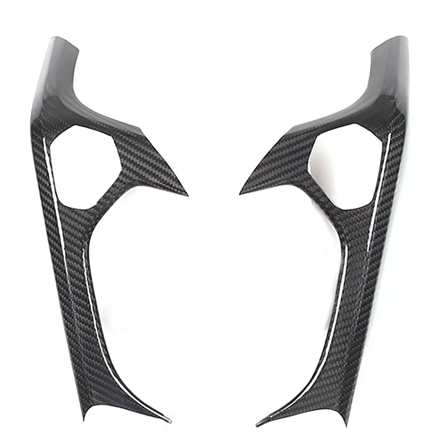 Carbon Fiber Interior Door Grab Handle Cover Trim for Lamborghini Huracan 14-21